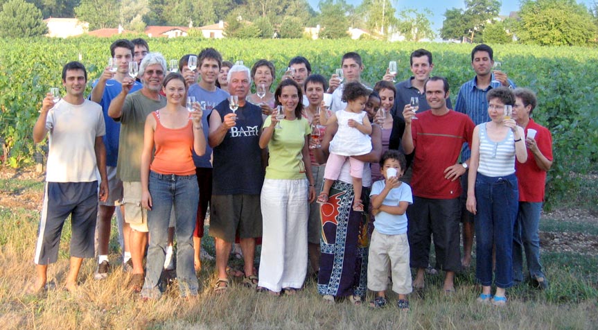 En famille sur le domaine Château Bichon Cassignols